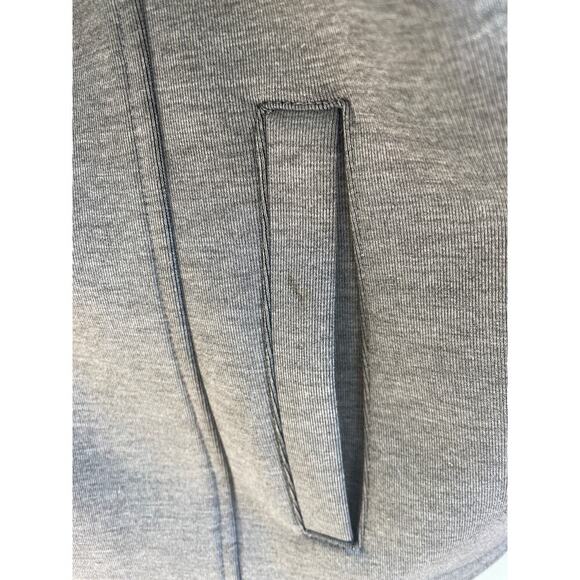 Andrew Marc Women's XL Jacket Gray Heathered Zip Up Stretch Mock Neck Hooded - Picture 8 of 9